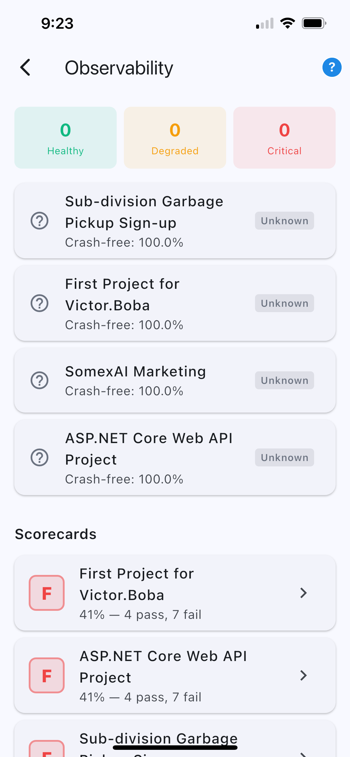 Observability on iPhone