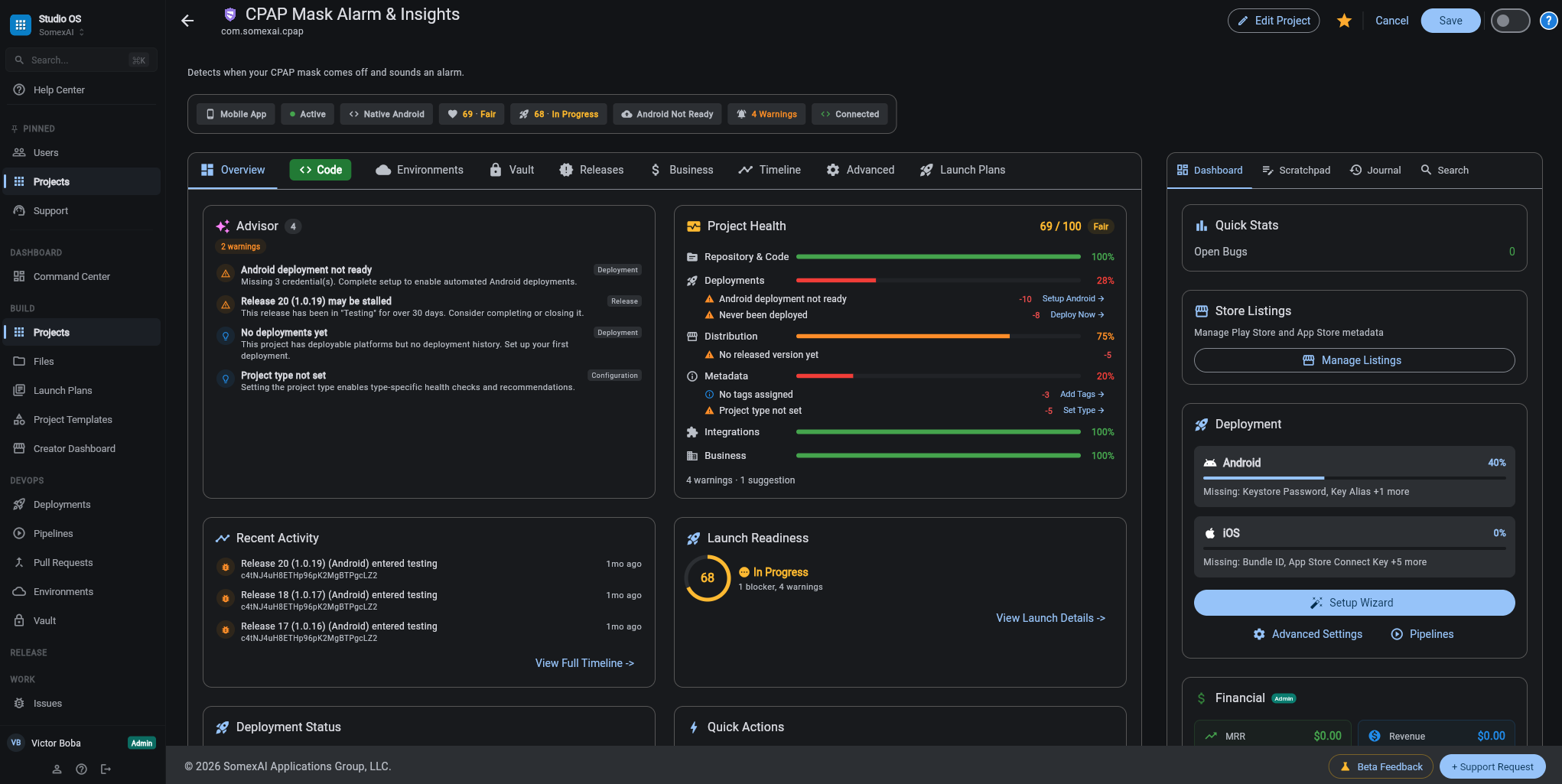 Master Project Wizard